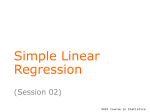 Simple Linear Regression