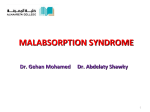 malabsorption syndrome