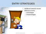 entry strategies