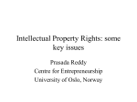 Intellectual Property and Economic Development: some key