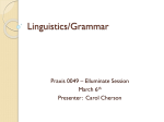 Linguistics/Grammar - bergenimpact