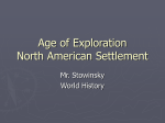 Age of Exploration North American Settlement