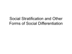 Social Stratification and Other Forms of Social