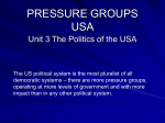 PRESSURE GROUPS USA