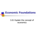 Economic Foundations