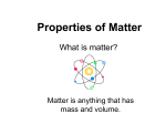 Properties of Matter