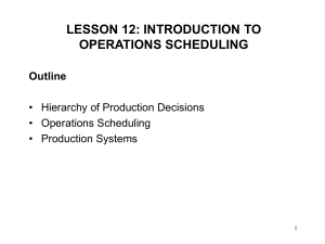 OPERATIONS MANAGEMENT II