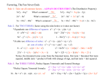 Factoring, The Fun Never Ends