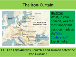 The Iron Curtain - All Saints` Catholic High School