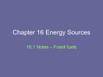 Chapter 16 Energy Sources