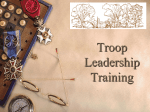 Unaka Troop Leadership Training