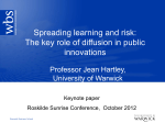 Diffusion of innovation - Conferences at Roskilde University