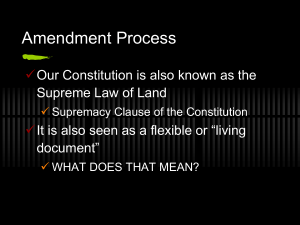 Constitutional Amendment Notes