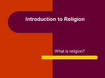 Introduction to Religion