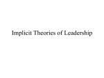 implicit theories of leadership discussion quesiton