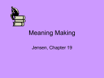 Meaning Making
