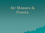 Air masses and fronts