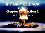 21.2 THE EARLY COLD WAR YEARS
