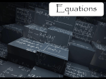 Equations Slideshow File