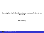 Securing Service-Oriented Architectures using a Model