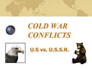 Chap 18, Sect 1 Origins of the Cold War