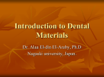 Introduction to Dental Materials