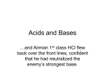Acids and Bases - mrnicholsscience