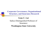 Corporate Governance, Organizational Structure, and Research of