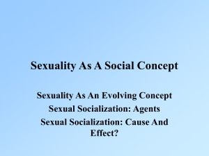 Sexuality As A Social Concept