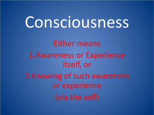 Consciousness - www3.telus.net