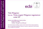 Mitigation - European Capacity Building Initiative