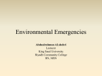 Environmental Emergencies