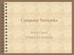 Computer Networks - Villanova University