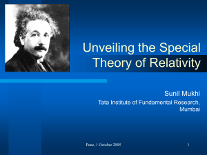 Click here for the power presentation of the lecture by Prof. Mukhi