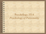 Psychology of Personality