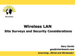 WLAN Site Surveys and Security Considerations