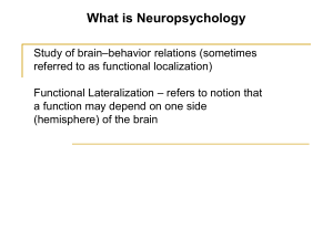 Why study brain-behavior relations?