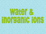 water and mineral ions ppt - Biology