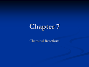 7.2 Writing Chemical Equations