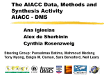 Plenary 1: The AIACC Data, Methods and Synthesis