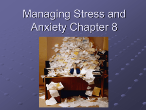 Managing Stress and Anxiety Chapter 8