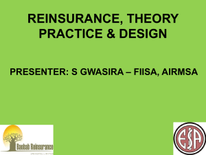 Reinsurance Theory Practice Design