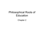 Philosophical Roots of Education