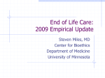 End of Life Care - Public Health and Social Justice