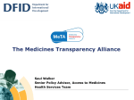 The Medicines Transparency Alliance