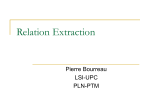 Relation Extraction - Computer Science Department