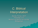 C. Biblical Interpretation