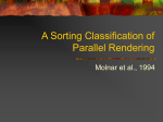 A Sorting Classification of Parallel Rendering