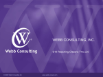 WEBB CONSULTING, INC. Online Solutions with Ease