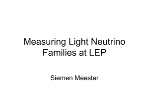 Measuring Light Neutrino Families
